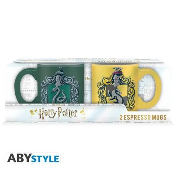 Dos Tazas Expresso Harry Potter Slytherin y Hufflepuff
