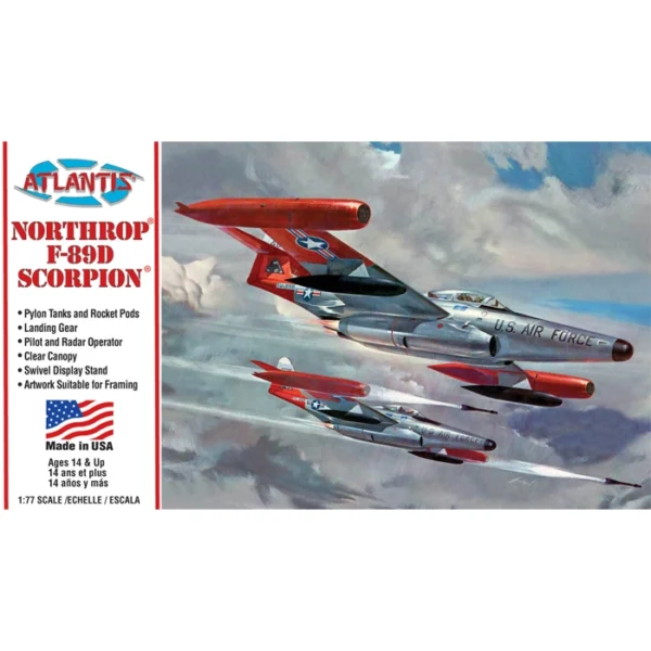 Model Kit Northrop F-89D Scorpion 1/77