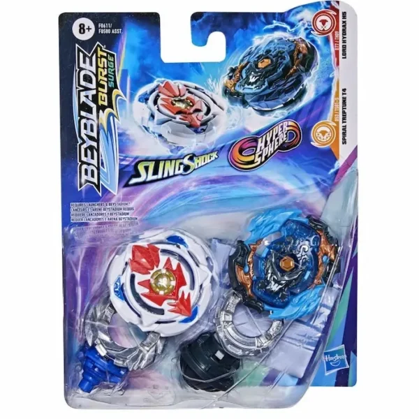 Beyblade Burst Surge Dual Spiral Treptune T4 y Lord Hydrax H5